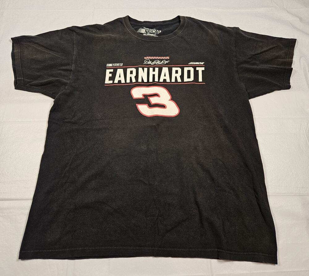 Dale Earnhardt Sr #3 NASCAR JH Design T-Shirt Men's XL Black Racing Graphic